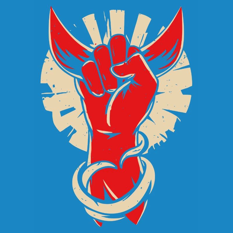 Devil horns hand