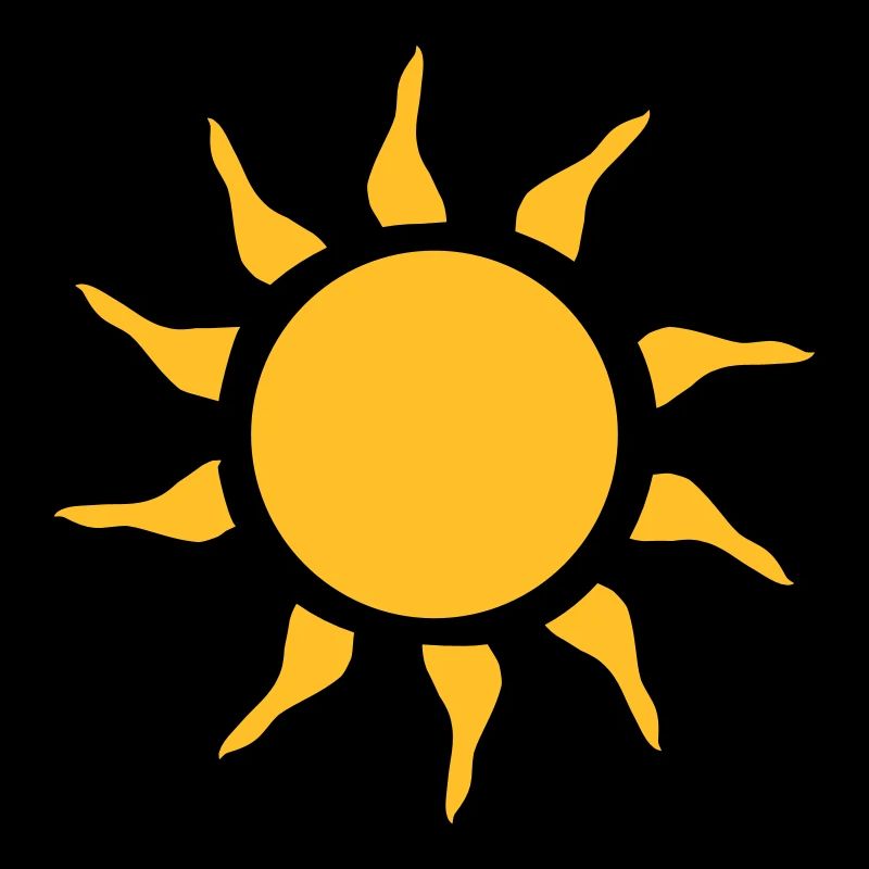 Schöne Strahlende Sonne