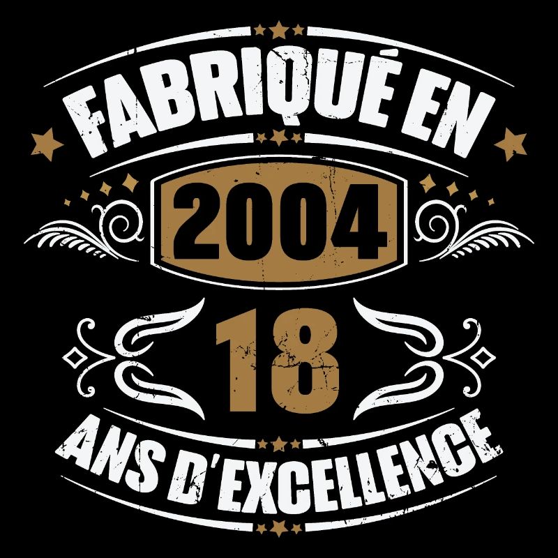Fabriqué en 2004, 18 ans d'excellence