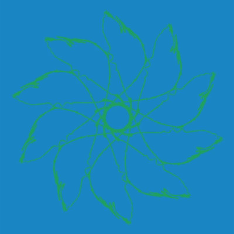 fleur | Éolienne | Mandala | Motif vectoriforme