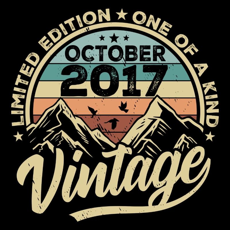 Octobre 2017 Anniversaire 2017 Né Octobre 2017