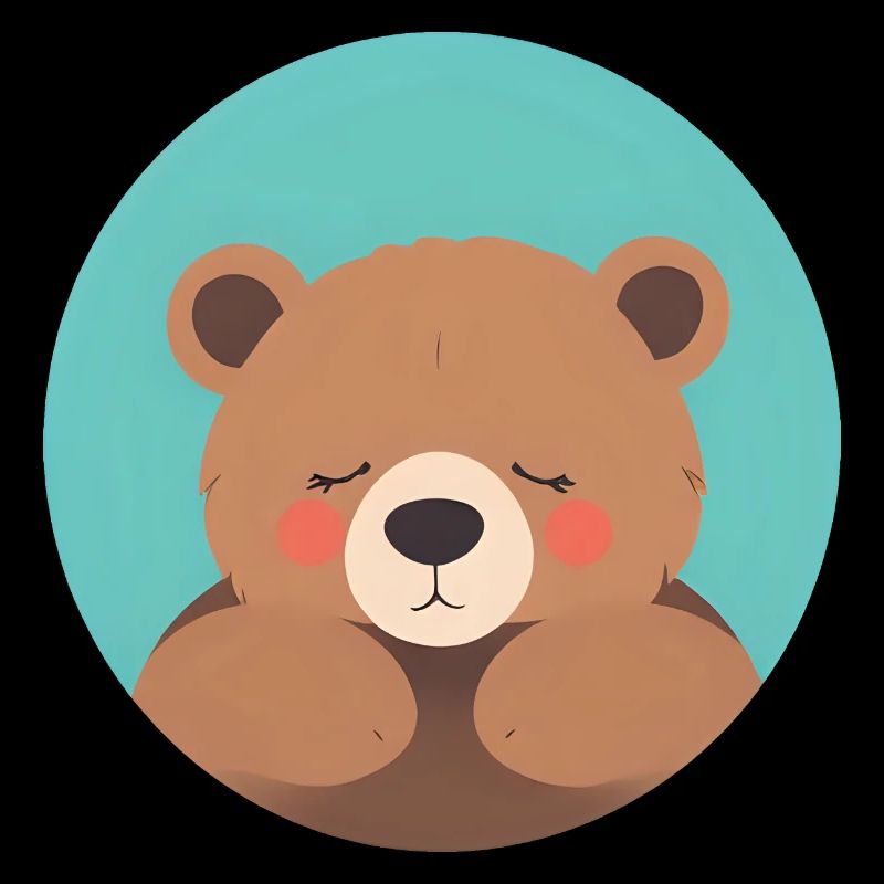 Cuddle-Ready Teddy Bear with Pink Cheeks