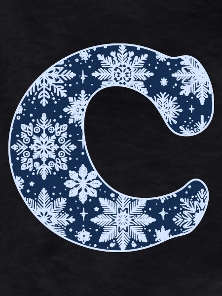 Letter C Snowflakes