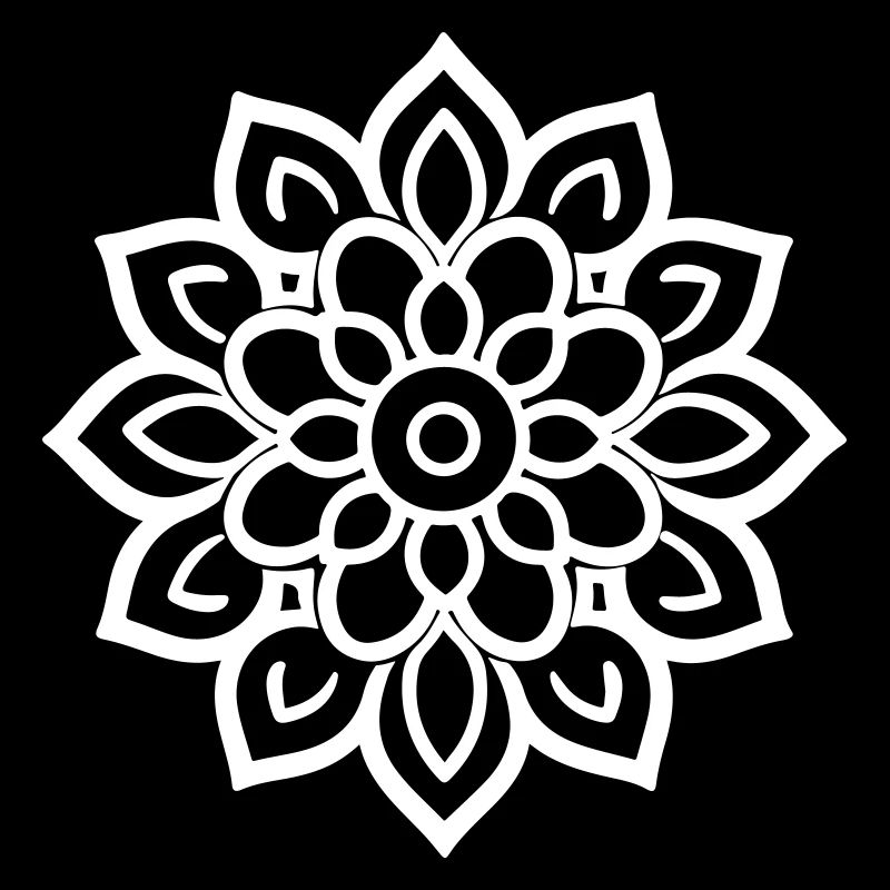 Logo de la fleur de mandala