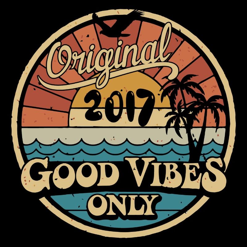Original 2017 Millésime 2017 Anniversaire Rétro 2017