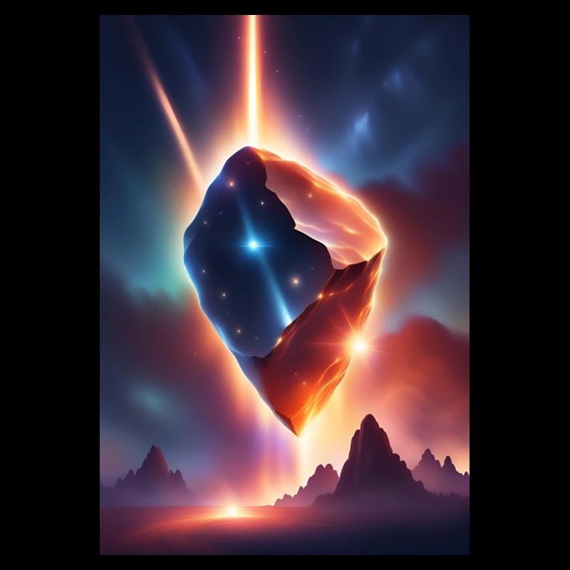 Awesome meteor falling down