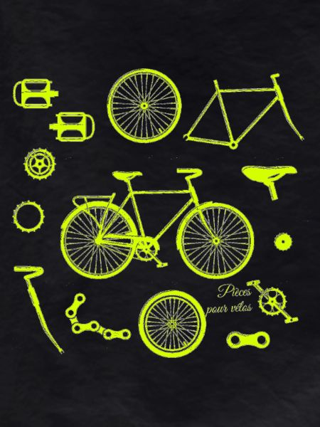 Fahrradteile Illustration