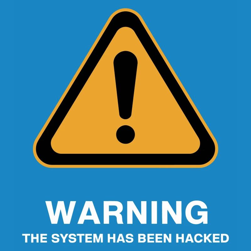 Warnsymbol für gehackte Systeme