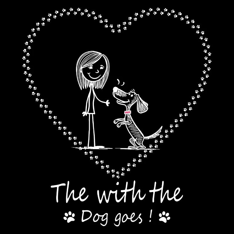 Die mit dem Hund geht !