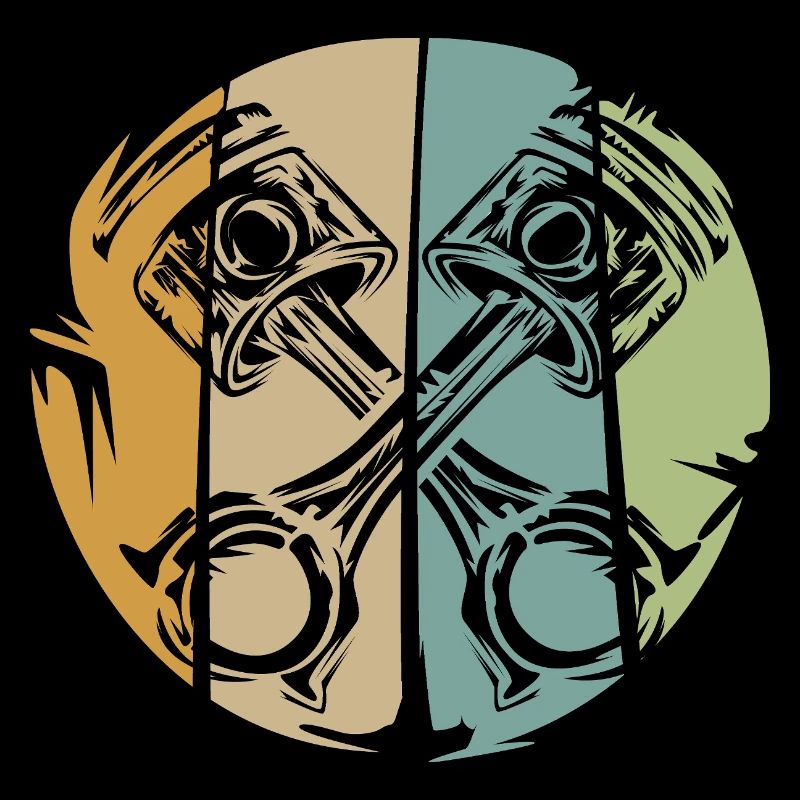 Retro piston engine design for bikers