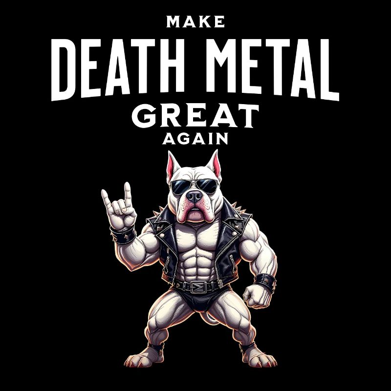 Make Death Metal Great Again Bullterrier Design