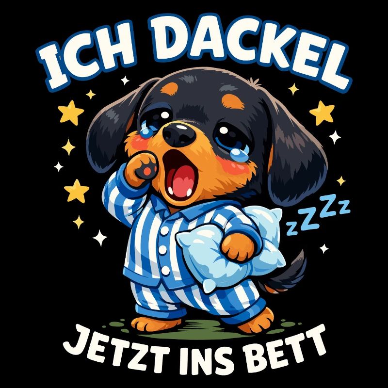Dackel Hunde Geschenke Kleidung Ich dackel jetzt 