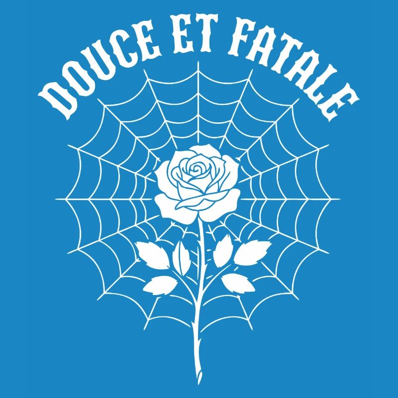 Rose au centre du Web araignée