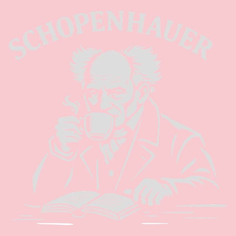 Arthur Schopenhauer drinking Coffee 