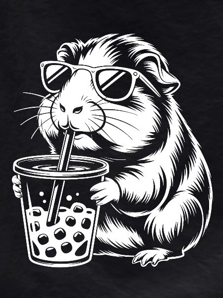 Guinea pig with sunglasses