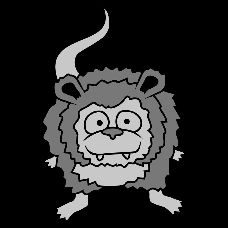 Opossum from the front