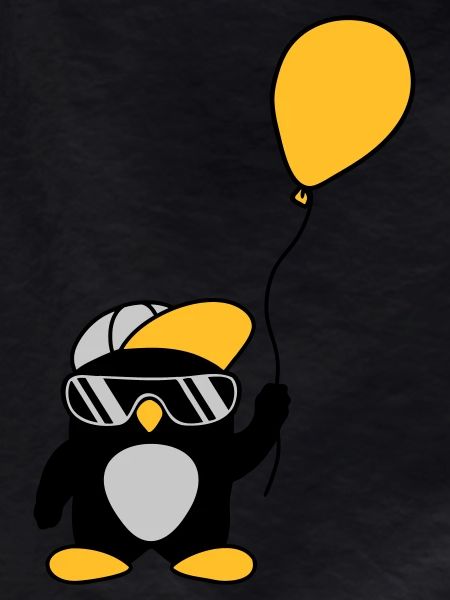 Balloon cool penguin cap