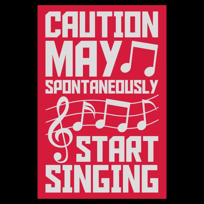 may spontaneously start singing