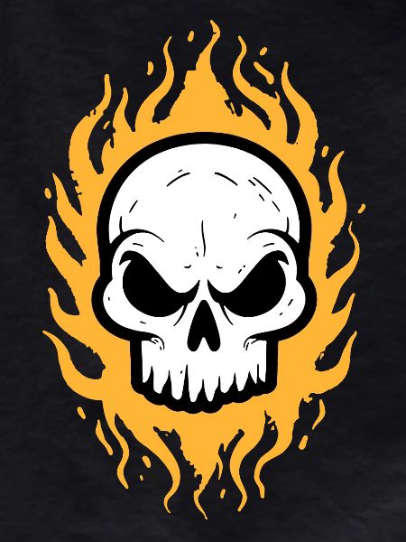 Flames Skull