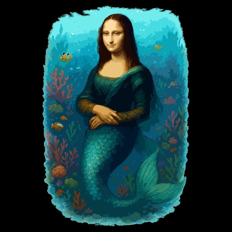Mona Lisa mermaid