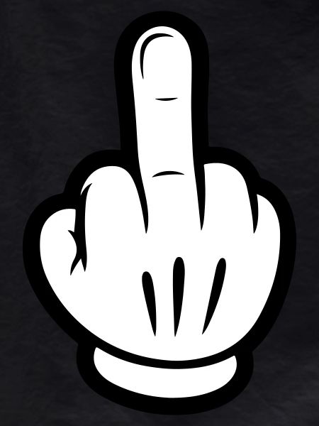 Mittelfinger Comic Hand