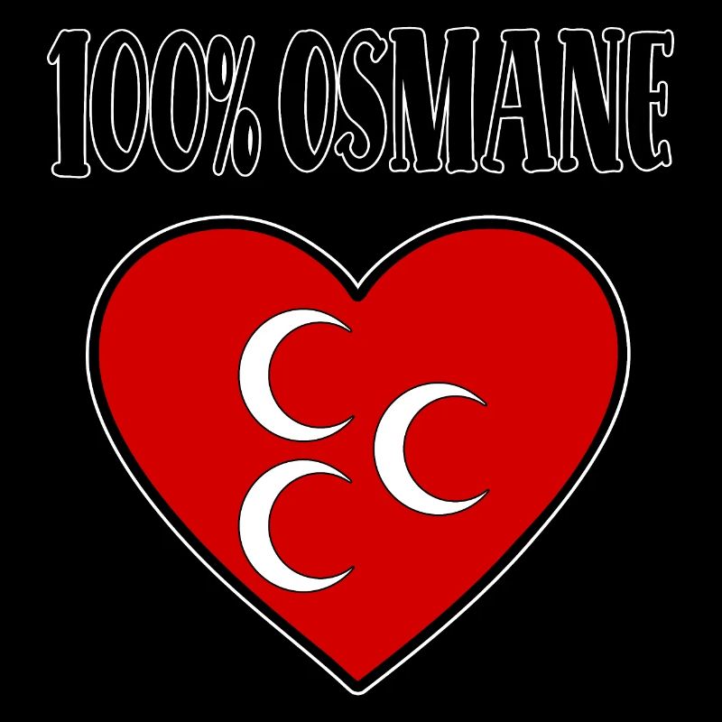100 % ottoman drapeau ottoman coeur