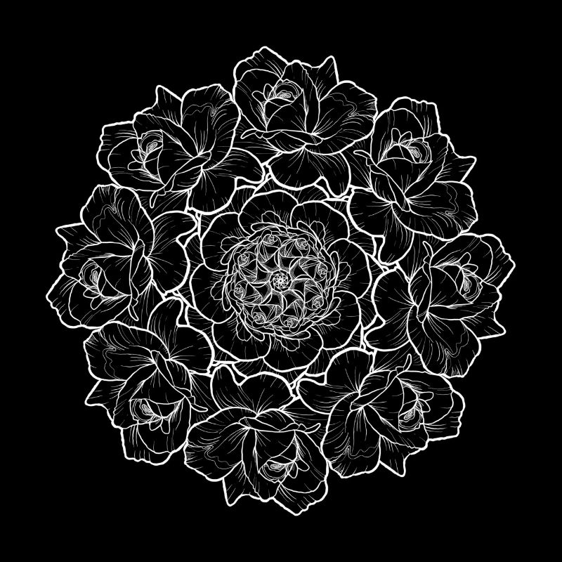 Rose bouquet - white