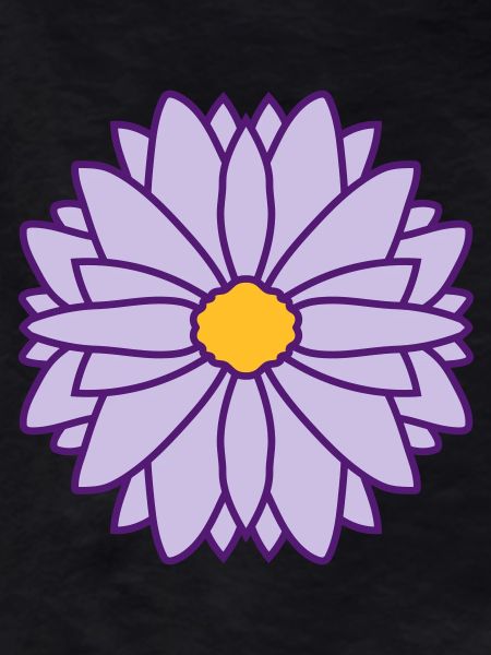 Round Pretty Flower Design