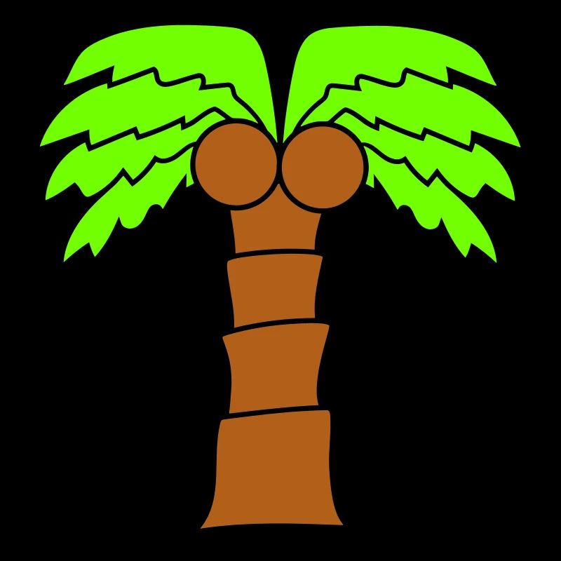 Palm Tree Island Tree Plage Vacances Noix de Mer Cool