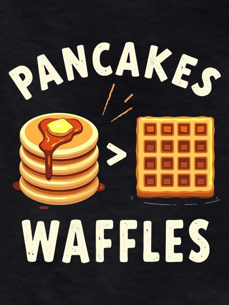 Pancakes over waffles