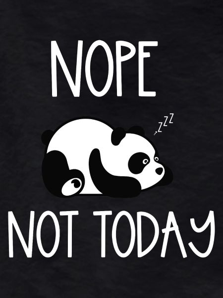 Nope not today panda