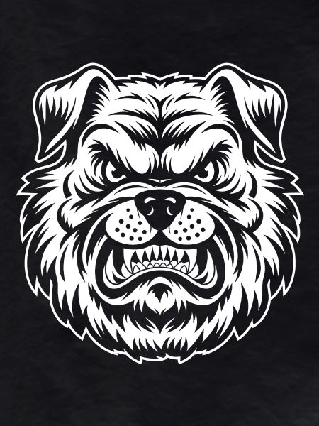Angry angry dog