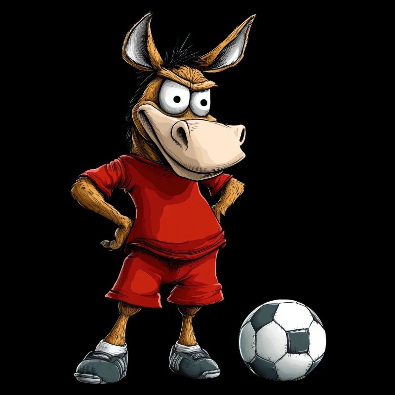 Fussballer Esel