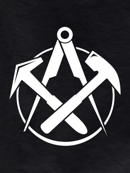 Dachdecker-Logo - Weiss
