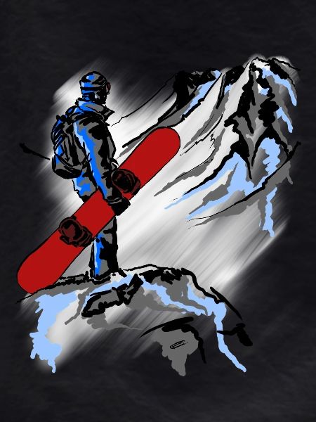 snowboarding