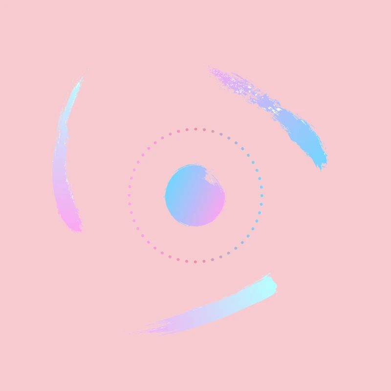 Electrons orbiting the atom