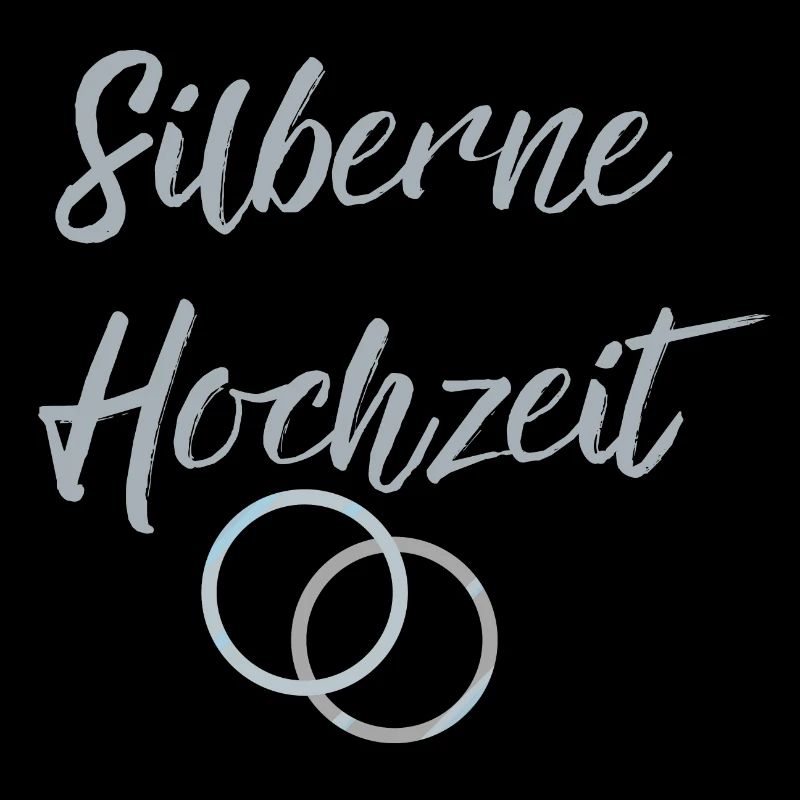 Silberne Hochzeit Eheringe silber 25 Hochzeitstag