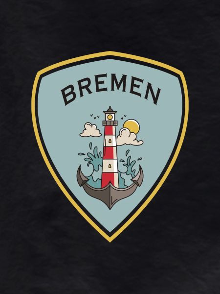 Bremen Lighthouse Crest Design