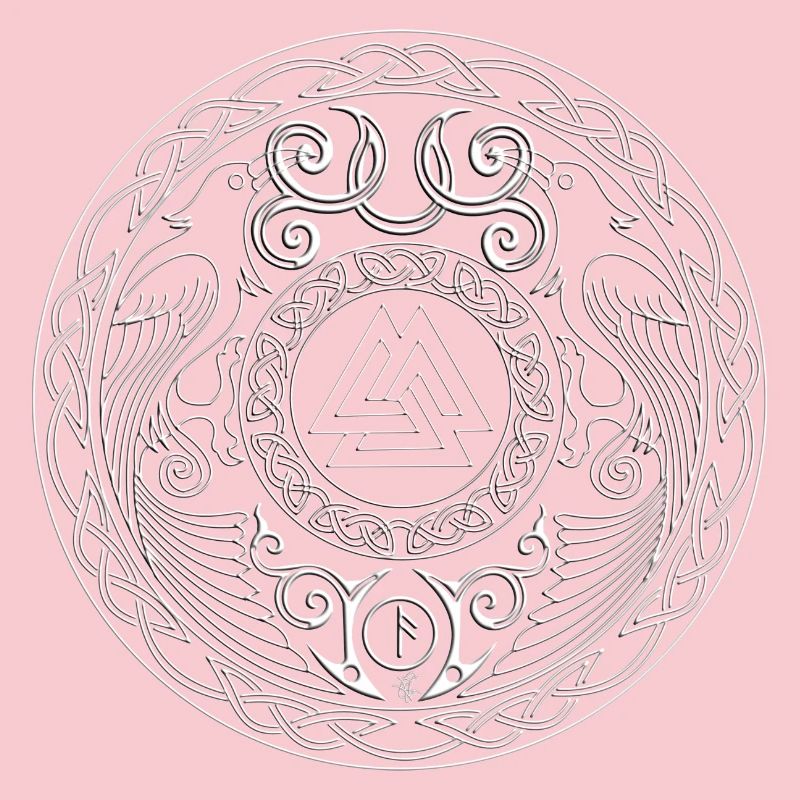 Mandala runique à triade centrale