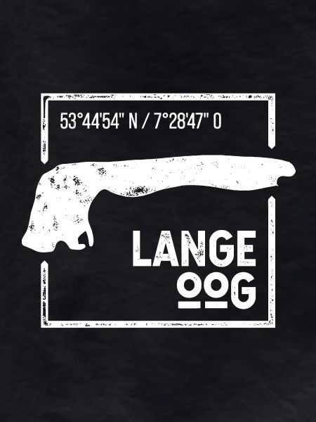 Langeoog | Island silhouette stamp design