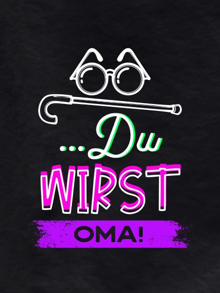 Sehschwäche Brille Statement Großmutter Oma