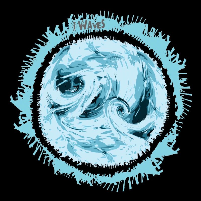 Conception de tourbillon d’eau orageuse