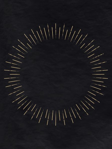 Golden Sun Ring Ray Frame