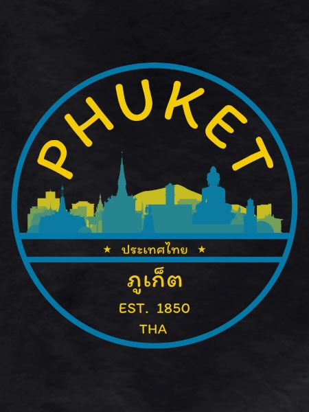 Phuket City Skyline Emblem