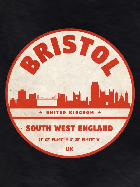 Bristol Skyline Retro Emblem