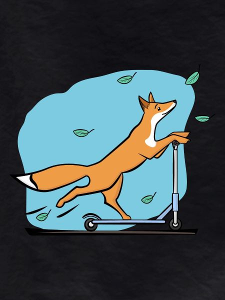 Fuchs mit Roller