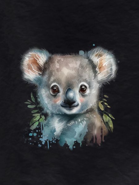 Koala Aquarelle Feuillage