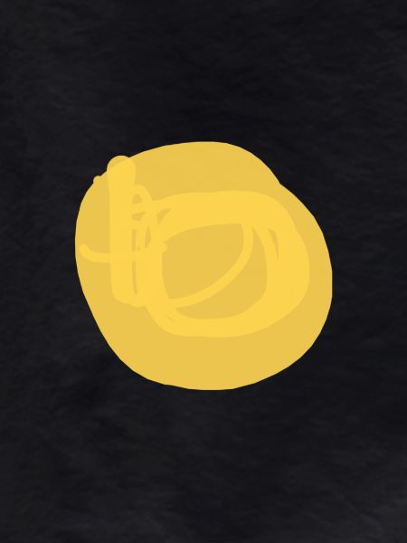 The yellow circle
