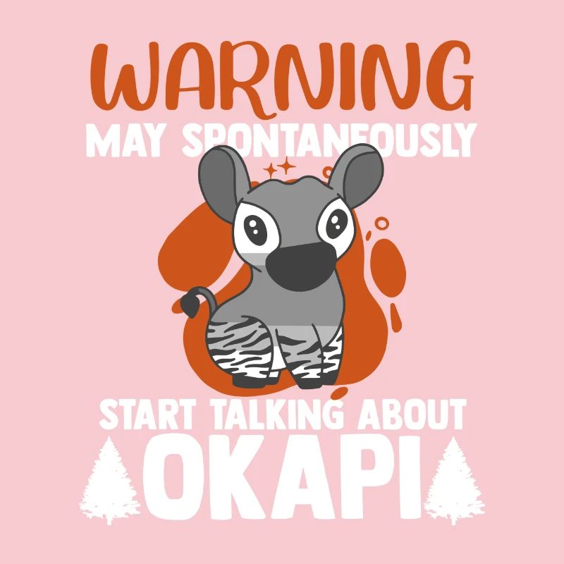 Okapi between forest and wilderness