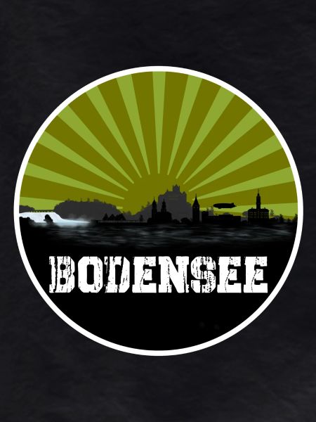 Lake Constance Retro Skyline